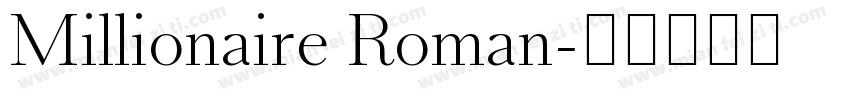 Millionaire Roman字体转换
